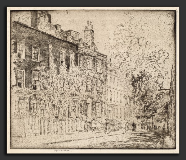 Joseph Pennell, Great College Street, Westminster, American, 1857 - 1926, 1904, etching