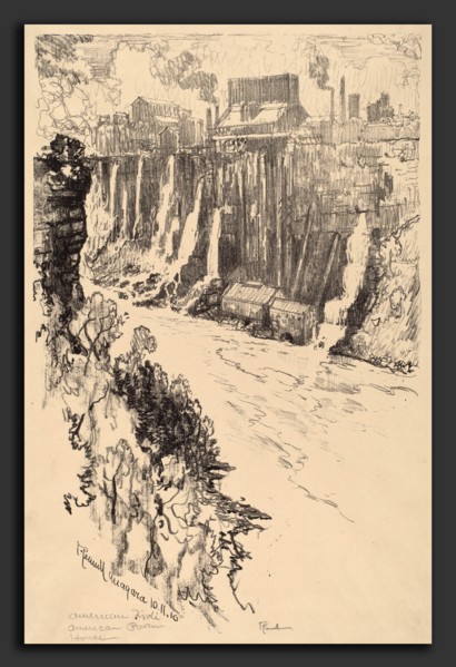 Joseph Pennell, American Tivoli, American, 1857 - 1926, 1910, lithograph