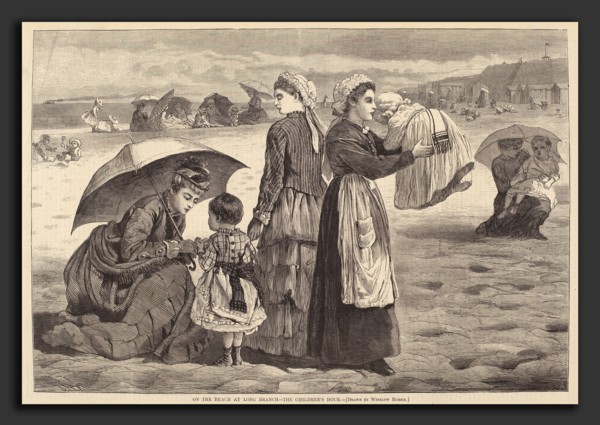 James L. Langridge after Winslow Homer, On the Beach at Long Branch - The Children's Hour,