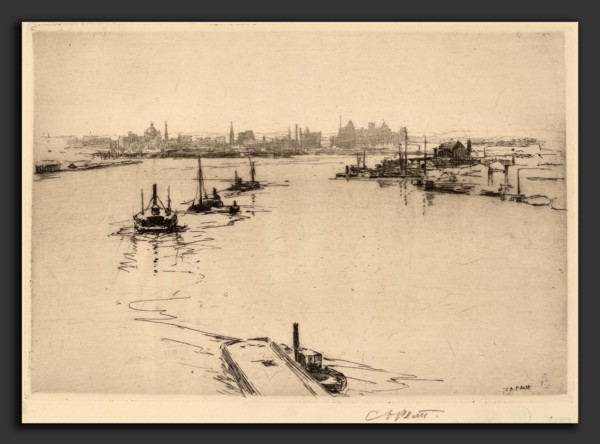 Charles A. Platt, Williamsburg, American, 1861 - 1933, etching
