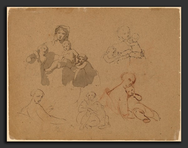 Thomas Sully, Studies: Major Thomas Biddle and Thomas Wilcocks Sully, American, 1783 - 1872, 1820,