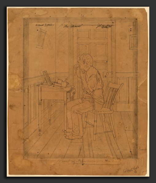 Jefferson David Chalfant, H. Wood Sullivan - "The Shaver", American, 1856 - 1931, probably
