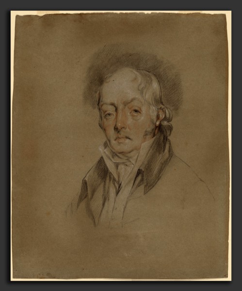 Attributed to Gilbert Stuart, Benjamin Fisher, American, 1755 - 1828, black, white, and red chalk