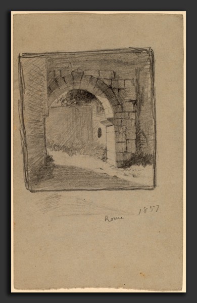 Elihu Vedder, Rome, American, 1836 - 1923, 1857, graphite on wove paper