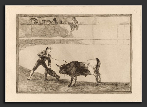 Francisco de Goya, Pedro Romero matando a toro parado (Pedro Romero Killing the Halted Bull),