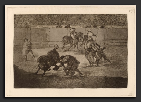 Francisco de Goya, Pepe Illo haciendo el recorte al toro (Pepe Illo Making the Pass of the
