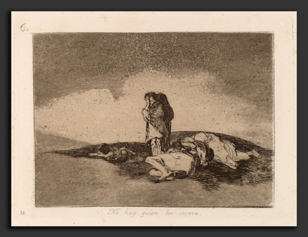 Francisco de Goya, No Hay Quien Los Socorra (Nobody Can Help Them), Spanish, 1746 - 1828, c. 1812,