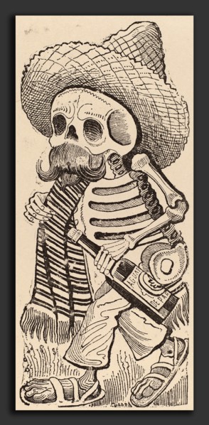 José Guadalupe Posada, Calavera Maderista, Mexican, 1851 - 1913, relief etching