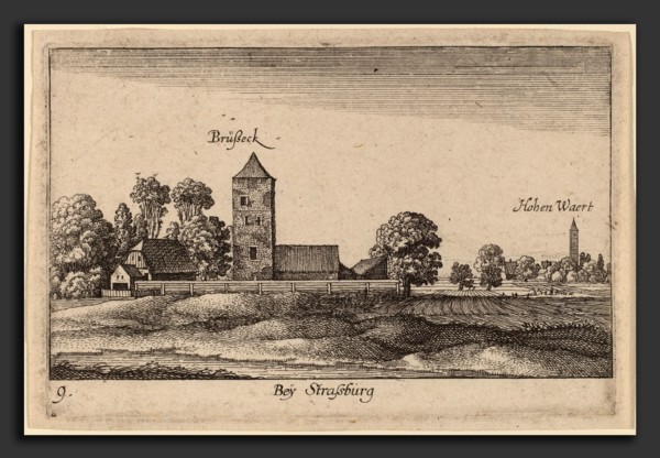 Wenceslaus Hollar (Bohemian, 1607 - 1677), Strasbourg, 1635, etching