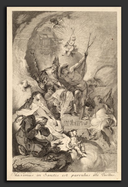 Johann Beheim after Franz Anton Maulbertsch (Austrian, c. 1730 - after 1770), Four Saints, 1762,