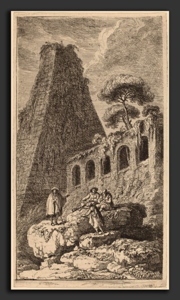 Franz Edmund Weirotter (Austrian, 1730 - 1771), The Pyramid of Sesto near the Gates of St. Pauli in