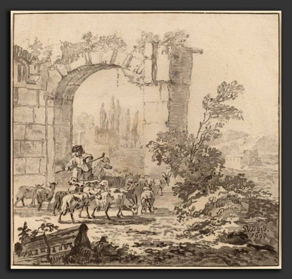 Cornelis Ploos van Amstel and Cornelis Brouwer after Simon van der Does (Dutch, 1726 - 1798), Flock