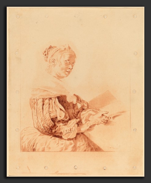 Cornelis Ploos van Amstel and Johannes Kornlein after Gerrit Dou (Dutch, 1726 - 1798), Young Girl