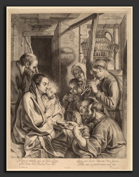 Ignatius Cornelis Marinus after Jacob Jordaens (Flemish, 1599 - 1639), The Adoration of the