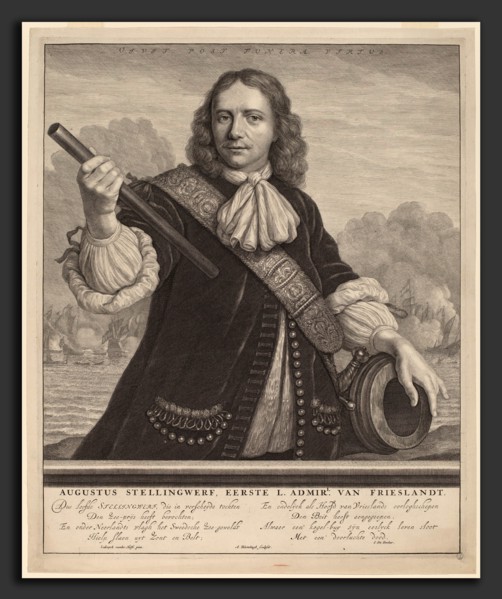 Abraham Blooteling after Lodewyk van der Helst (Dutch, 1640 - 1690), Augustus Stellingwerf, First
