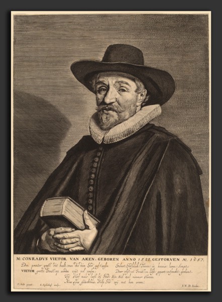 Jonas Suyderhoff after Frans Hals (Dutch, c. 1613 - 1686), Conrad Vietor van Aken, engraving