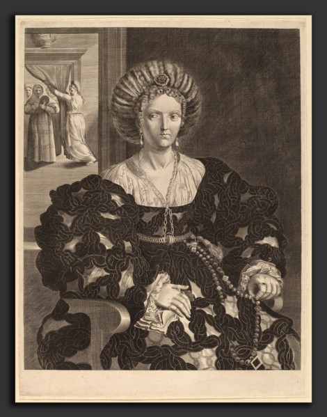 Pieter Holsteyn II after Correggio after Parmigianino (Dutch, c. 1614 - 1673), Isabella d'Este,