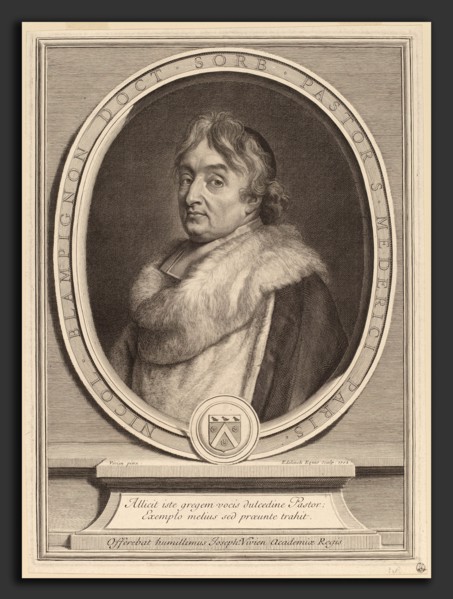 Gerard Edelinck after Joseph Vivien (Flemish, 1640 - 1707), Nicolas de Blampignon, 1702, engraving