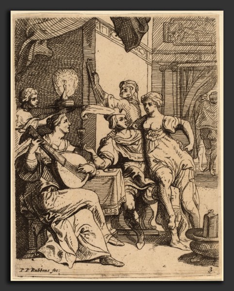 Theodoor van Thulden after Sir Peter Paul Rubens (Flemish, 1606 - 1669), The Prodigal Wasting His