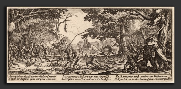 Gerrit van Schagen after Jacques Callot (Dutch, c. 1642 - 1690 or after), The Peasants Avenge