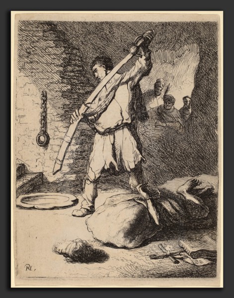 Rembrandt van Rijn and Studio of Rembrandt van Rijn, Beheading of John the Baptist, c. 1627,