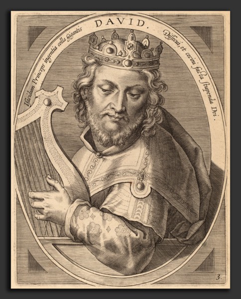 Theodor Galle after Jan van der Straet (Flemish, c. 1571 - 1633), David, published 1613, engraving