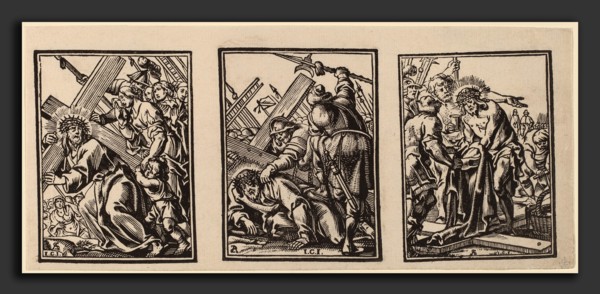 Christoffel Jegher after Anthonis Sallaert (Flemish, 1596 - 1652-1653), Three Scenes on the Road to