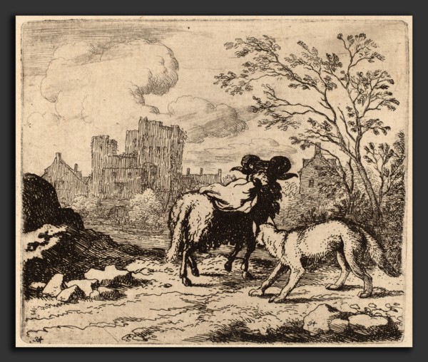 Allart van Everdingen (Dutch, 1621 - 1675), Reynard Asks the Ram to Deliver a Document, probably c.
