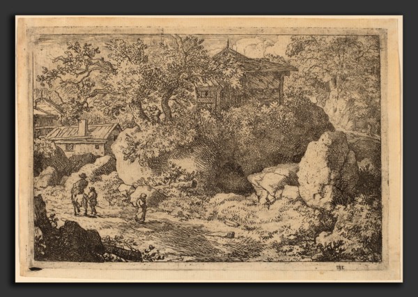 Allart van Everdingen (Dutch, 1621 - 1675), Peasant on Horseback, probably c. 1645-1656, etching