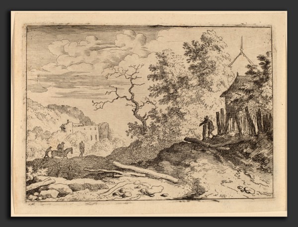 Allart van Everdingen (Dutch, 1621 - 1675), Hut with the Remains of a Hedge, probably c. 1645-1656,