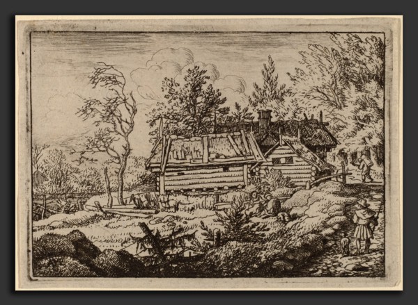 Allart van Everdingen (Dutch, 1621 - 1675), Pilgrim with a Dog, probably c. 1645-1656, etching