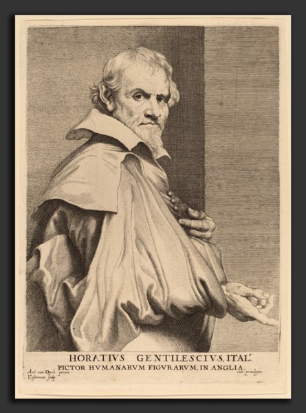Lucas Emil Vorsterman after Sir Anthony van Dyck (Flemish, 1595 - 1675), Orazio Gentileschi,
