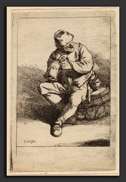 Cornelis Bega (Dutch, 1631-1632 - 1664), The Drinker, etching