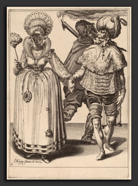 Attributed to Zacharias Dolendo after Jacques de Gheyn II (Dutch, active 1581-1598), A Man with a