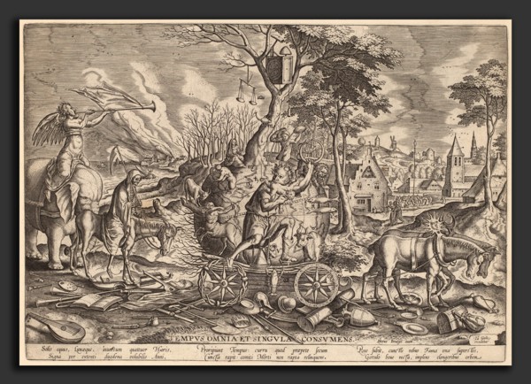 Philip Galle after Pieter Bruegel the Elder (Flemish, 1537 - 1612), The Triumph of Time, engraving