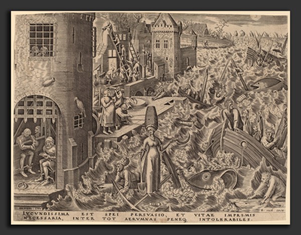 Attributed to Philip Galle after Pieter Bruegel the Elder (Flemish, 1537 - 1612), Hope, published