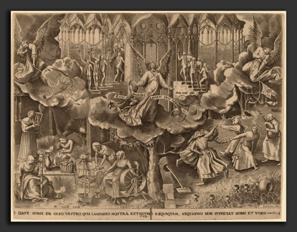 Attributed to Philip Galle after Pieter Bruegel the Elder (Flemish, 1537 - 1612), The Parable of