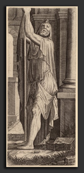 Lambert Suavius (Flemish, c. 1510 - 1567), Saint Matthias (?), engraving