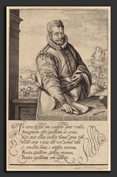 Hendrik Goltzius (Dutch, 1558 - 1617), Philip Galle, 1582, engraving on laid paper