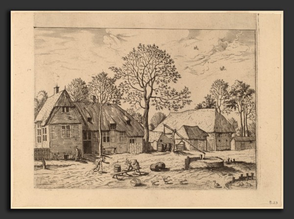 Johannes and Lucas van Doetechum after Master of the Small Landscapes (Dutch, died 1605), Farms