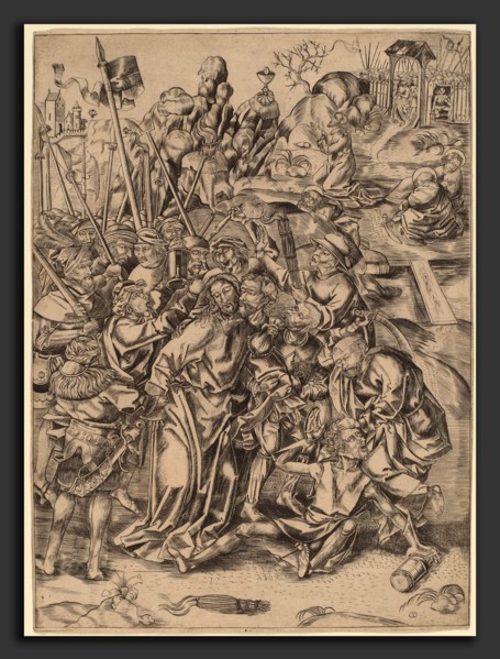 Netherlandish 15th Century, The Betrayal, 15th century, engraving