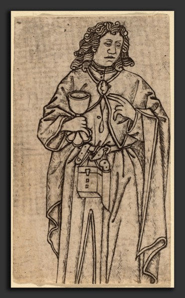 Netherlandish 15th Century, Saint John, 15th century, engraving