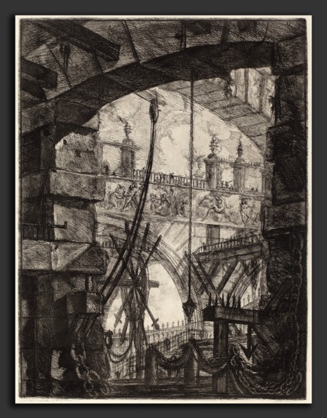 Giovanni Battista Piranesi (Italian, 1720 - 1778), The Grand Piazza, 1780s, etching, engraving,