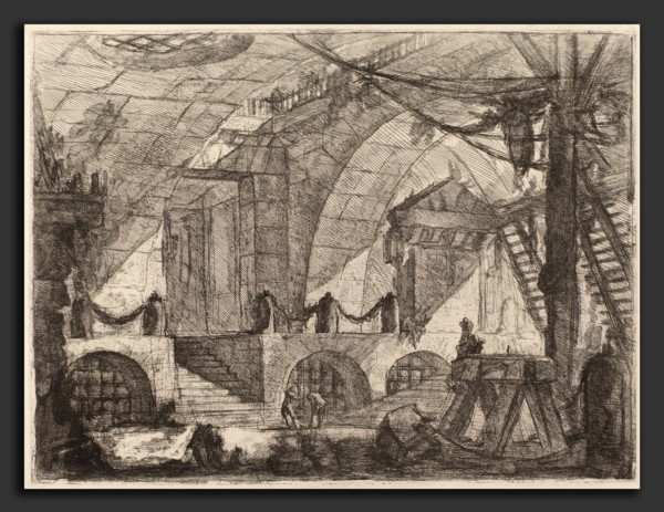 Giovanni Battista Piranesi (Italian, 1720 - 1778), The Sawhorse, published 1750-1758, etching,