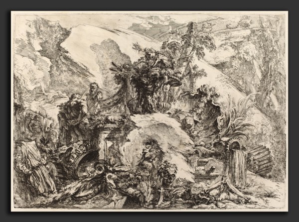 Giovanni Battista Piranesi (Italian, 1720 - 1778), The Skeletons, published 1750-1759, etching,