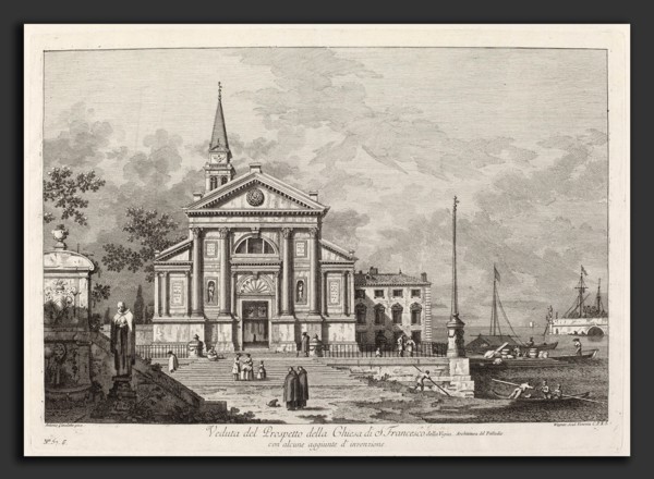 Joseph Wagner after Canaletto (German, 1706 - 1780), Veduta del Prospetto della Chiesa del S.