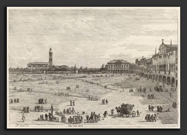 Canaletto (Italian, 1697 - 1768), Pra della Valle, c. 1735-1746, etching on laid paper