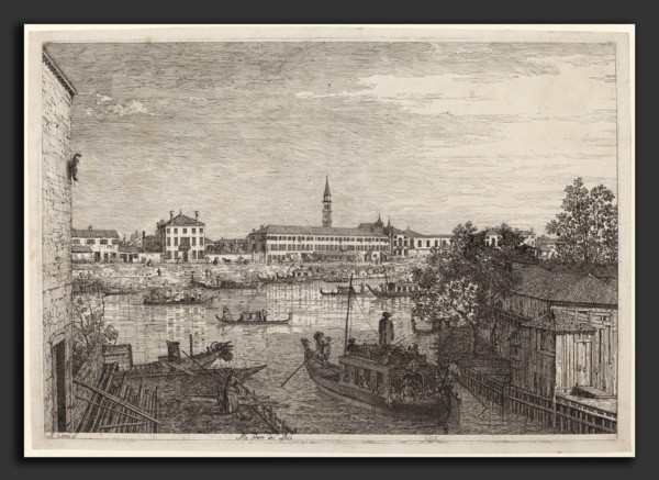 Canaletto (Italian, 1697 - 1768), Ale Porte del Dolo, c. 1735-1746, etching