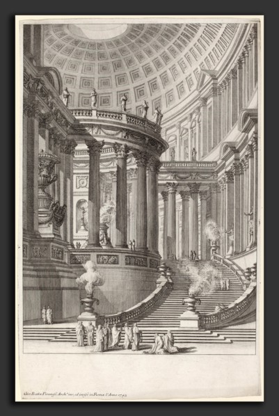 Giovanni Battista Piranesi (Italian, 1720 - 1778), Tempio antico, published 1748-1749, etching,
