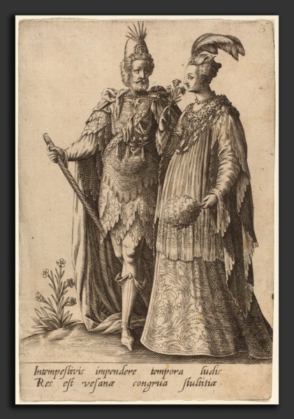 Robert Boissard after Jean-Jacques Boissard, Masquerades, French, born 1570, 1597, engraving